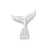 Enfeite Cauda de Baleia Branca 25 Cm Decoração Náutica de Mesa - 5