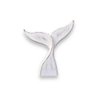 Enfeite Cauda de Baleia Branca 25 Cm Decoração Náutica de Mesa - 2