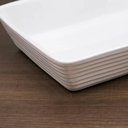 Ver imagem 4 de Refratária de Porcelana Branca Linea Lyor 26x17x5cm Prato Travessa Retangular Cozinha