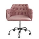 Ver imagem 2 de Cadeira Poltrona Ágata Rosê Giratória com Regulagem de Altura e Rodinhas