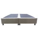 Ver imagem 2 de Base Cama Box King Size Suede Bordado Bege Skybox