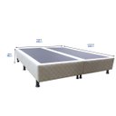 Ver imagem 6 de Base Cama Box King Size Suede Bordado Bege Skybox