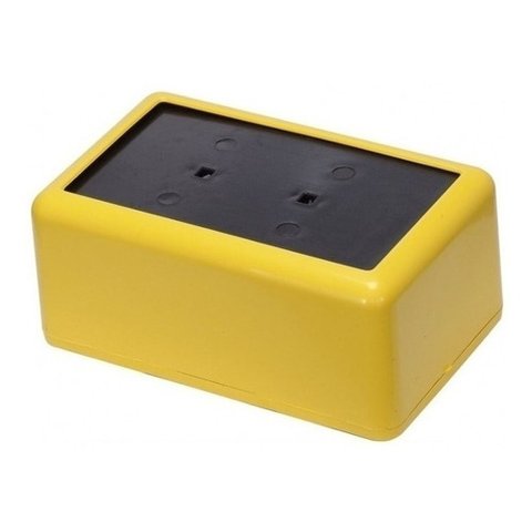 Porta Guardanapo Deitado Plástico 14x16 Nome do Desenho:liso;cor:amarelo