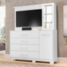 Cômoda Ilhabela com 1 Porta e 4 Gavetas Branco - PR Móveis - 2