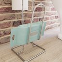 Ver imagem 2 de Suporte de Papel Higiênico com Revisteiro-lenço Umedecido - Stolf Cromado