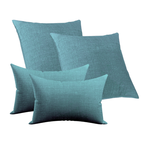 Kit 2 Capa Almofada 50x50 +2 Capa 30x50 Santorini Verde Água