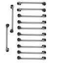 Ver imagem 1 de Barra Apoio 60cm Aço Inox Kit 12 Unidades Suporte Acessibilidade Idoso Gestante Criança Deficiente S