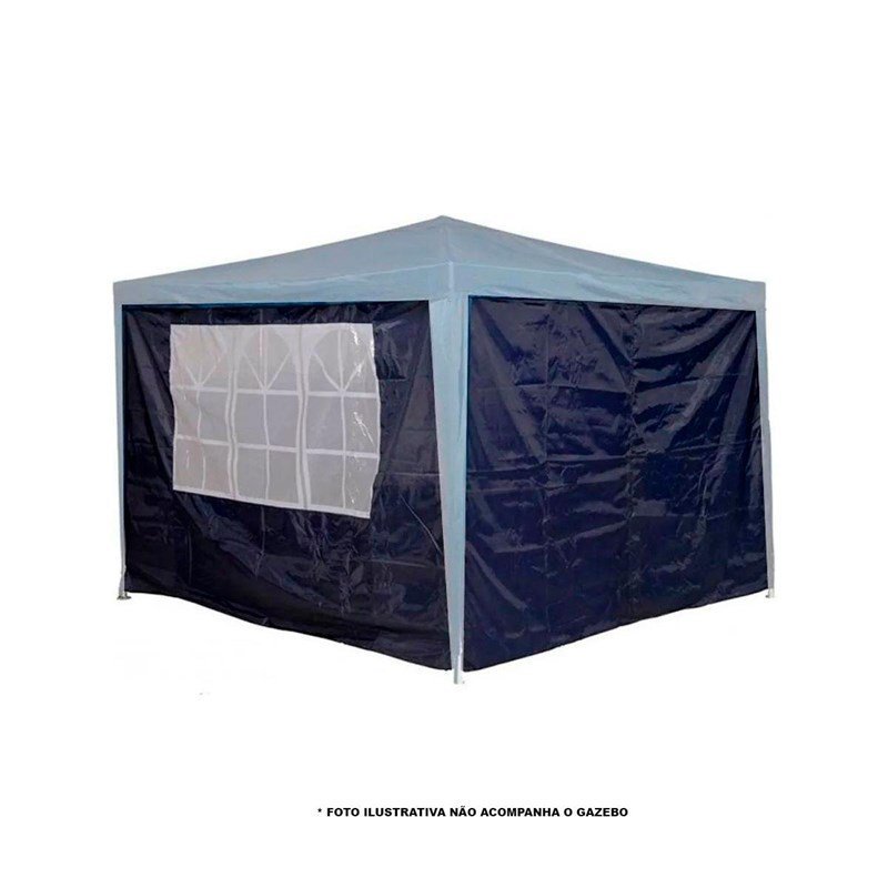 Jogo de Paredes Importway para Gazebos 3m x 3m IWPGZAZ Azul ...