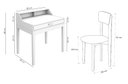 Ver imagem 4 de Mesinha de Estudo com Cadeira Infantil para Quarto de Criança Cor Branco
