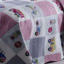 Ver imagem 3 de Kit Cobre Leito Colcha Solteiro Infantil Studio Dupla Face Estampado 2 Peças - Carros - Cinza - 100