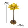 Castiçal De Ferro Para Decoração de Aniversário Rustico Artesanal - Amarelo - 2