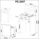 Ver mais imagens de Penteadeira Compacta com Espelho 1 Gaveta e Puff Pe2007 Branca Tecnomobili