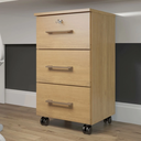 Ver imagem 2 de Gaveteiro com Chave 3 Gavetas e Rodinhas Soluzione