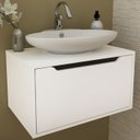 Ver imagem 2 de Balcao Gabinete 60 Cm 1 Porta Basculante Bn3646 Branco Tecno Mobili