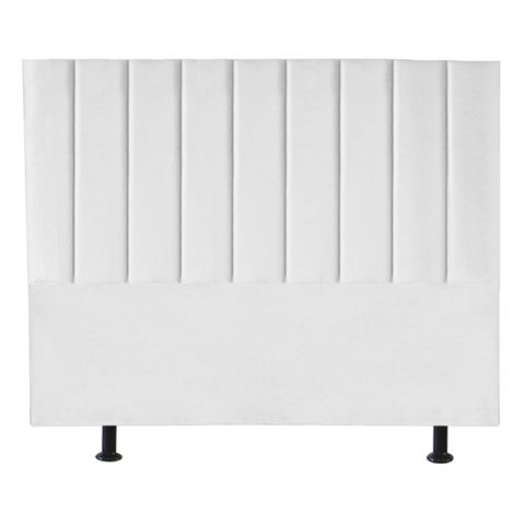 Cabeceira Cama Box Queem Estofada Carla 160cm Suede:branco