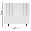 Ver imagem 3 de Cabeceira Cama Box Queem Estofada Carla 160cm Suede:branco