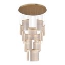 Ver imagem 1 de Lustre Pendente Astraled Starlit Pl-9851 Dourado Led Bivolt Dourado Pl-9851
