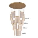 Ver imagem 2 de Lustre Pendente Astraled Starlit Pl-9851 Dourado Led Bivolt Dourado Pl-9851