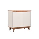 Ver imagem 3 de Buffet Flow 2 Portas sem Gaveta Off White e Freijó com Design Moderno para Sala de Jantar