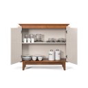 Ver imagem 5 de Buffet Flow 2 Portas sem Gaveta Off White e Freijó com Design Moderno para Sala de Jantar