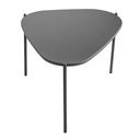 Ver imagem 3 de Mesa de Centro Orgânica Artesano 59 Cm (largura) em Mdp Nero (preto) e Pés em Aço Preto