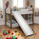 Ver imagem 1 de Beliche Infantil Soft com Escorregador MDF Branco Divaloto Móveis