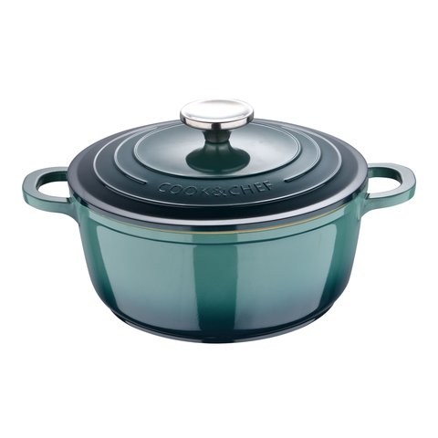 Caçarola Redonda Excalibur 20cm Revestimento Cerâmico Verde Cromus