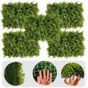 Ver imagem 1 de 25 Jardim Vertical Luxo com Folhagem Artificial Mista para Parede Verde e Paisagismo Moderno