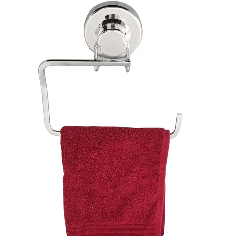 Toalheiro de Rosto De Parede Com Ventosa Sem Furos Schmitt:Cromado