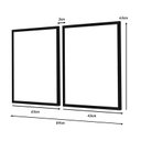 Ver imagem 4 de Kit 2 Quadros Decorativos Sala de Jantar Frase Fé Amor Leão