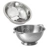 Kit Cozinha Escorredor de Arroz e Macarrão Inox 2 Peças - 1