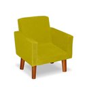 Ver imagem 4 de Mini Poltrona Cadeira Infantil Nina de Criança Suede Amarelo