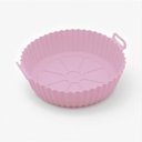 Ver imagem 1 de Forma de Silicone Rosa 16x4,5cm Reutilizável Antiaderente para Airfryer e Forno