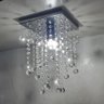 Lustre para Sala Quarto de Cristal Legítimo K9 Base 20x20 Cm Soq E27 - 2