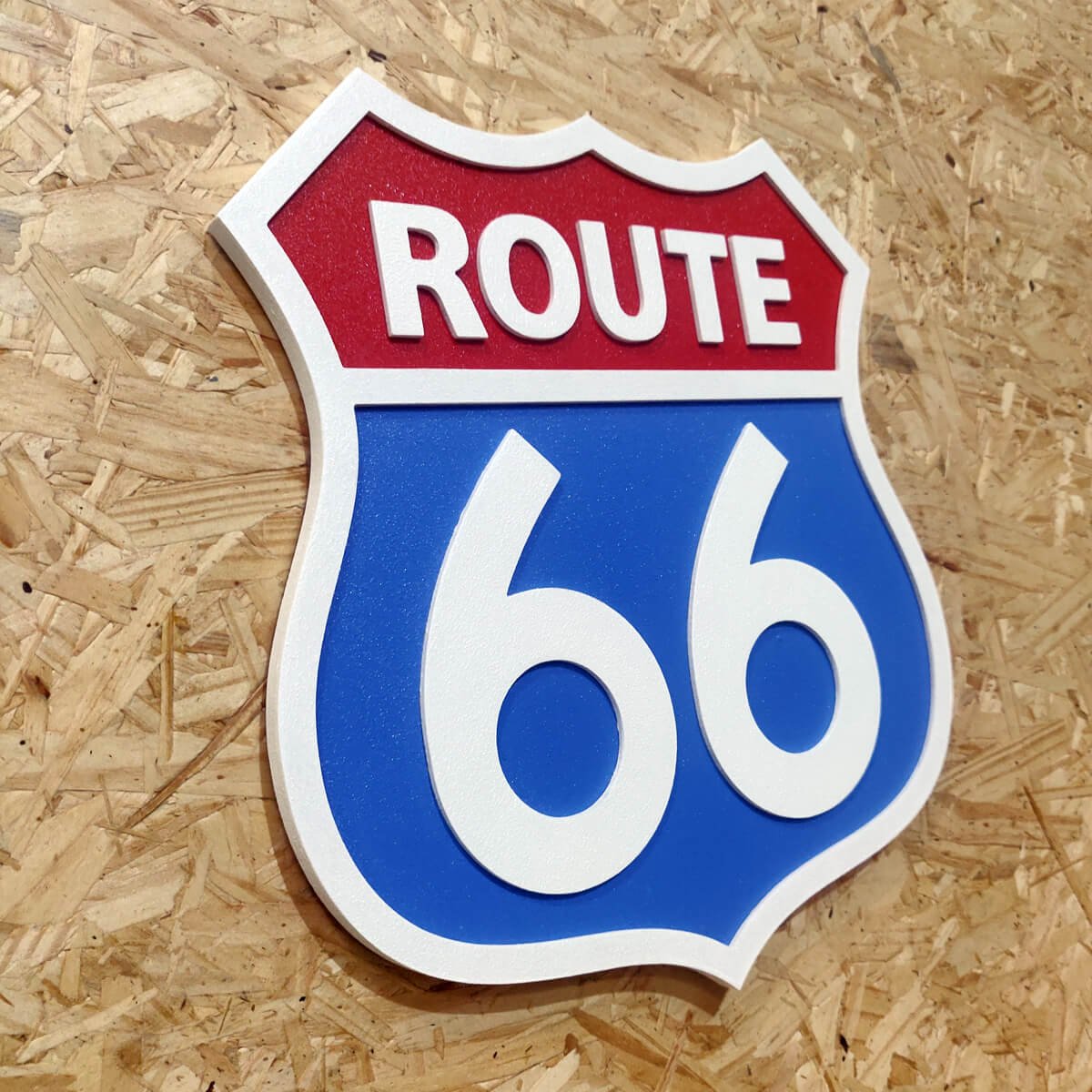 Placa Decorativa Route 66 Woodhead Parafuso - 4