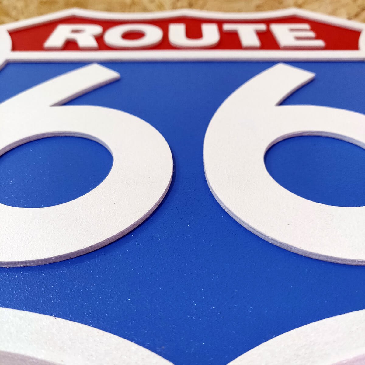 Placa Decorativa Route 66 Woodhead Parafuso - 3