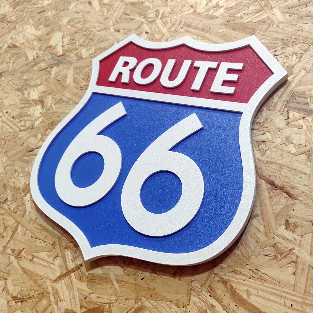 Placa Decorativa Route 66 Woodhead Parafuso - 2