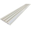 Ver imagem 1 de Painel Ripado Pvc 100cmx15cm 7un com 02 Canto Bariri - Tk:branco