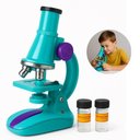 Ver imagem 1 de Microscópio Óptico Infantil 100x450x Led Brinquedo Cientista