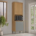 Ver imagem 3 de Paneleiro para Microondas MDF Colors Verde/Freijó/Moss