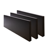 Prateleiras Kit 3 Peças Madeira Maciça Eucalipto C Suporte Invisível 50 Cm X 20 Cm Verniz Preto - 2