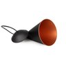 Luminária Pendente Cone 502 Para Bancada 26cm Preto com Cobre - 4