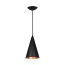 Ver imagem 1 de Luminária Pendente Cone 502 Para Bancada 26cm Preto com Cobre