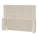 Ver imagem 1 de Cabeceira Para Cama Box Emma Luxo Veludo Cores - DS Estofados - Casal - Bege