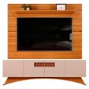 Ver imagem 1 de Rack Aurora 4 Portas com Painel para Tv até 70 Polegadas Vitório Carvalho 180cm