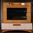 Ver imagem 2 de Rack Aurora 4 Portas com Painel para Tv até 70 Polegadas Vitório Carvalho 180cm