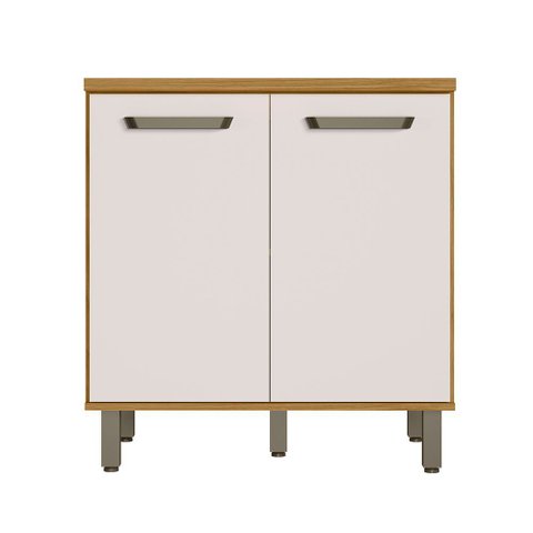 Balcão 2 Portas (com Tampo) 80cm Criare Freijo Off Acetinado - Ssx Multicoisas