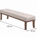Ver imagem 3 de Puff para Sala de Estar 100cm Veludo Theo Cinza/Marrom