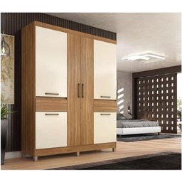 Guarda Roupa Casal Mauá Amêndola Off White – Demóbile - 5