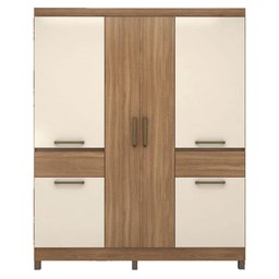 Guarda Roupa Casal Mauá Amêndola Off White – Demóbile - 4